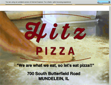 Tablet Screenshot of hitzpizza.com